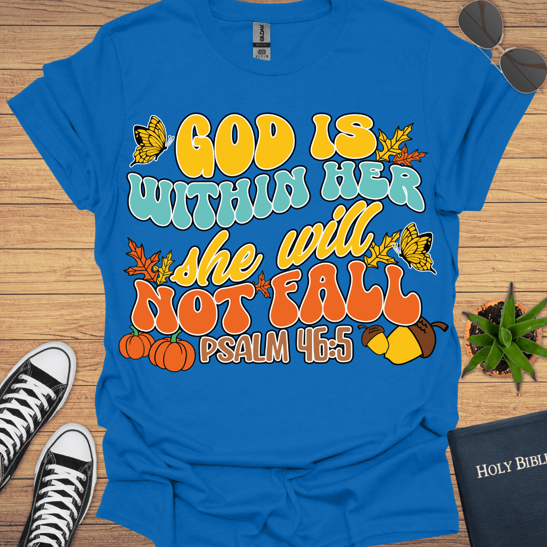 God is With Her T-Shirt - Christian Clothes