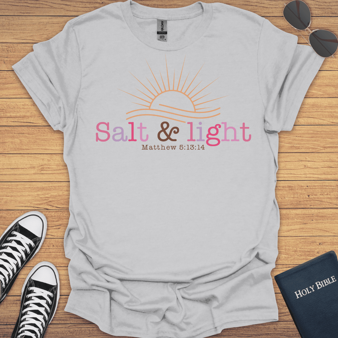 Salt And Light Mattew 5:13-14 T-Shirt - Christian Clothes