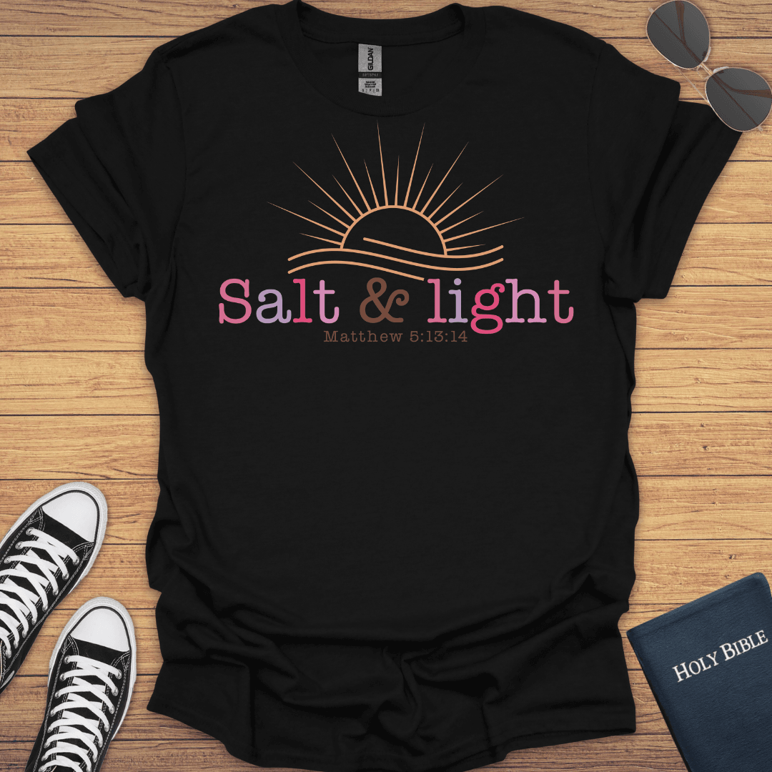 Salt And Light Mattew 5:13-14 T-Shirt - Christian Clothes