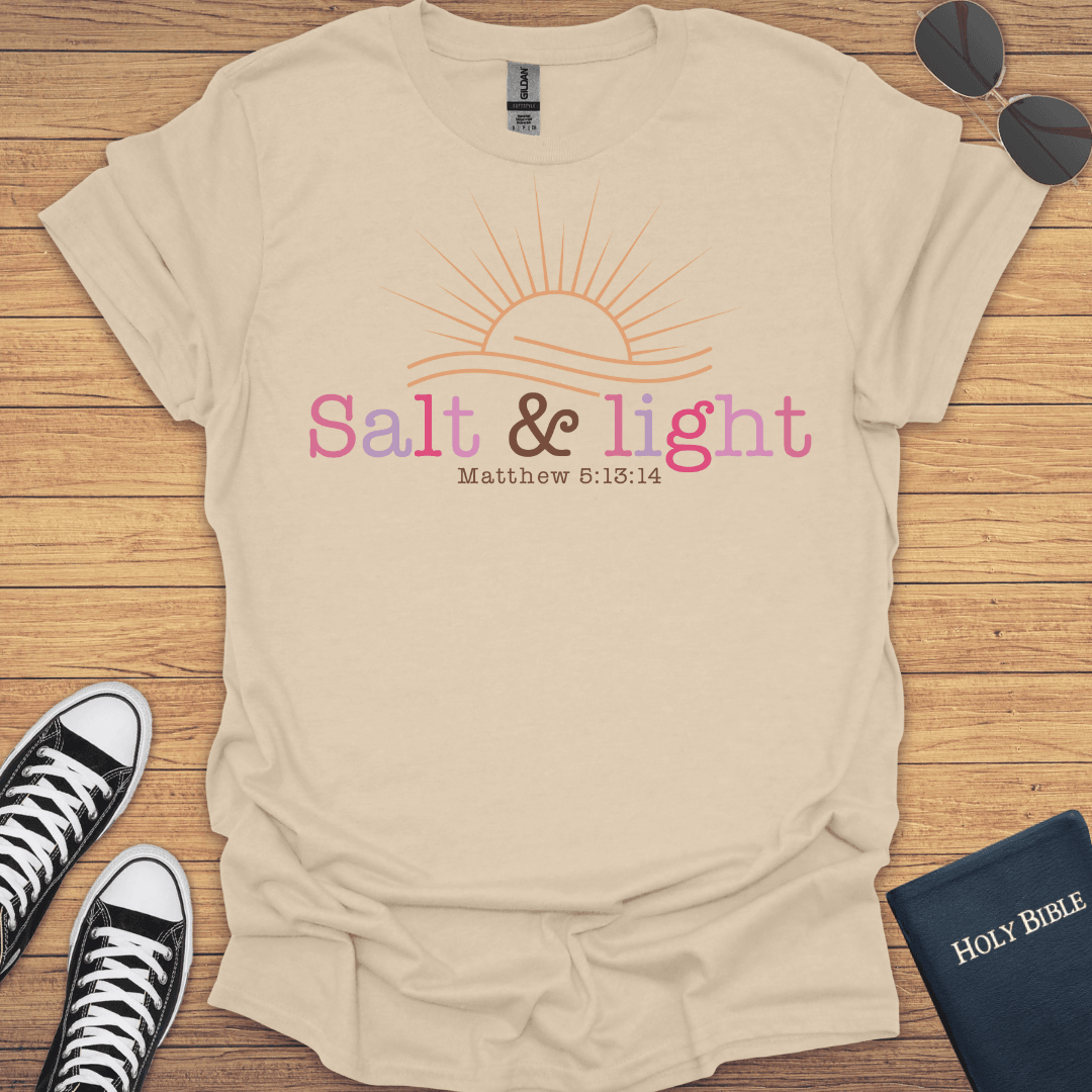 Salt And Light Mattew 5:13-14 T-Shirt - Christian Clothes