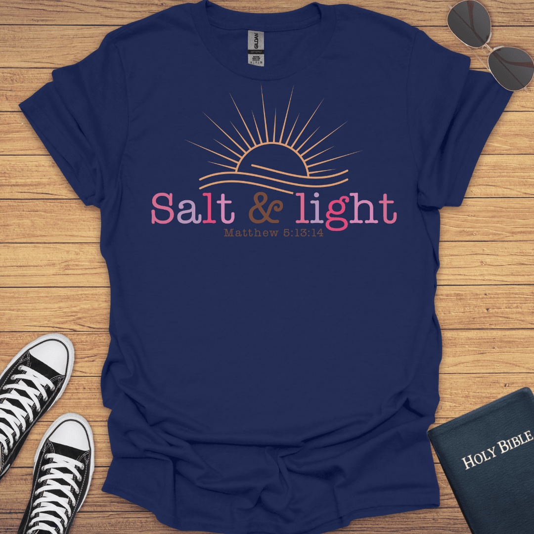 Salt And Light Mattew 5:13-14 T-Shirt - Christian Clothes