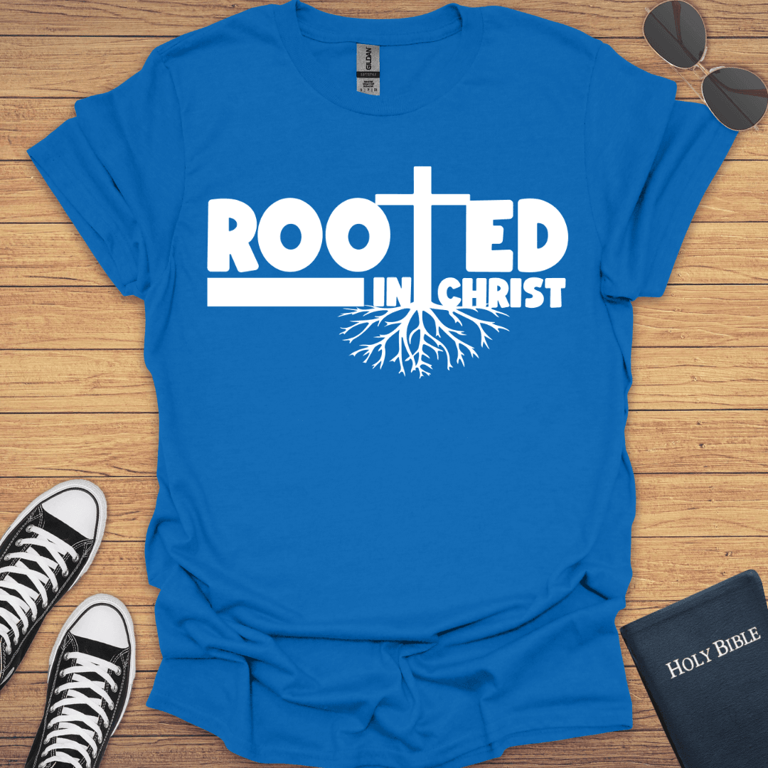 Rooted in Christ T-Shirt - Christian Clothes