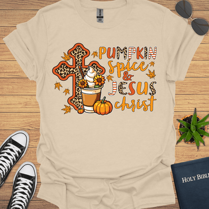 Pumpkin Spice and Jesus T-Shirt - Christian Clothes
