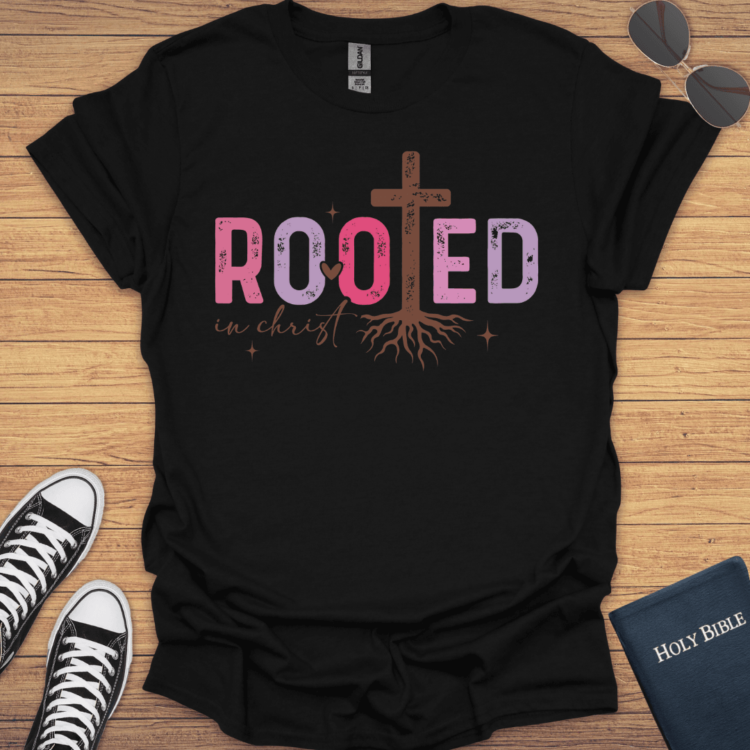 Rooted in Christ T-Shirt - Christian Clothes