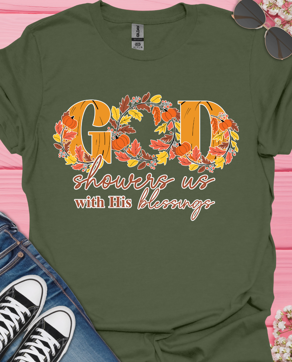 God Showers Us T-Shirt