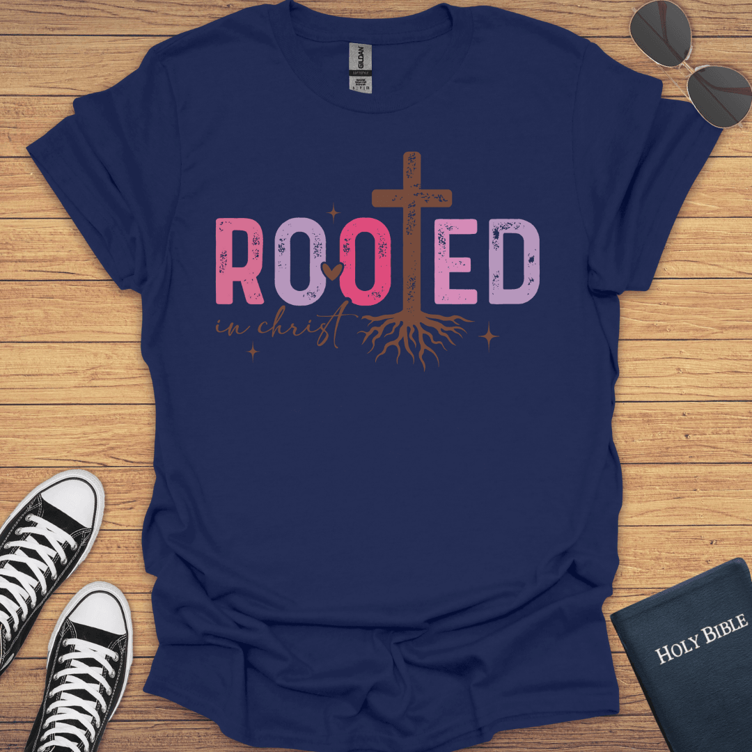 Rooted in Christ T-Shirt - Christian Clothes