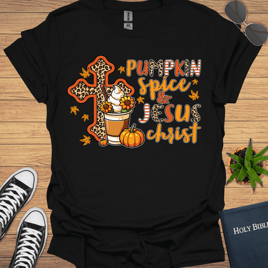 Pumpkin Spice and Jesus T-Shirt - Christian Clothes