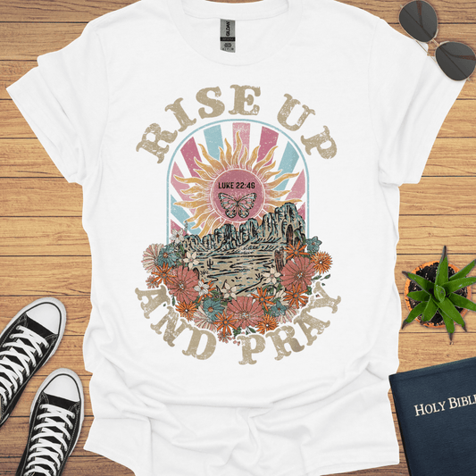 Riseup and Pray T-Shirt - Christian Clothes