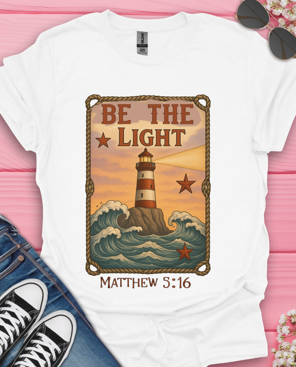 Be The Light Matthew 5:16 T-Shirt