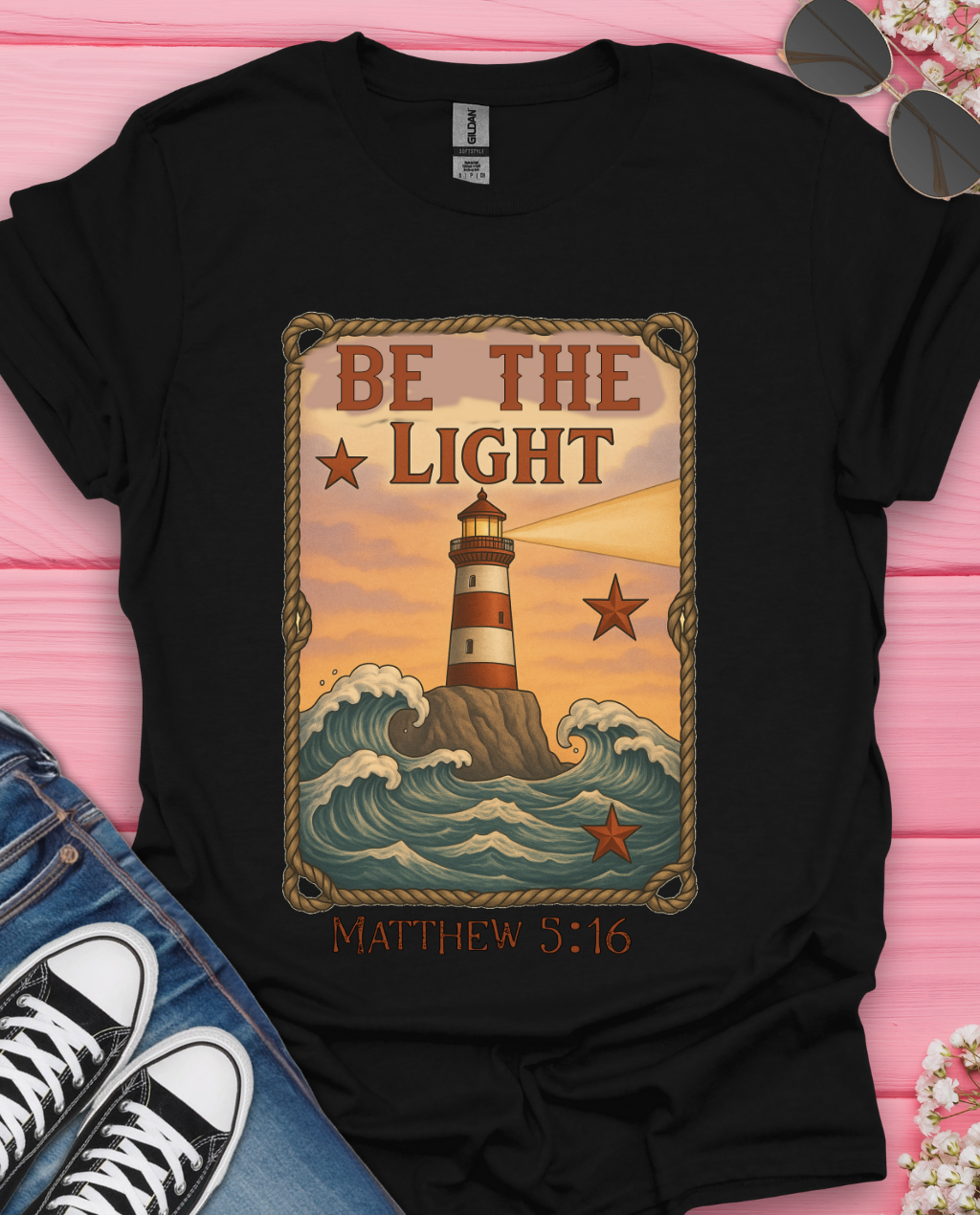 Be The Light Matthew 5:16 T-Shirt