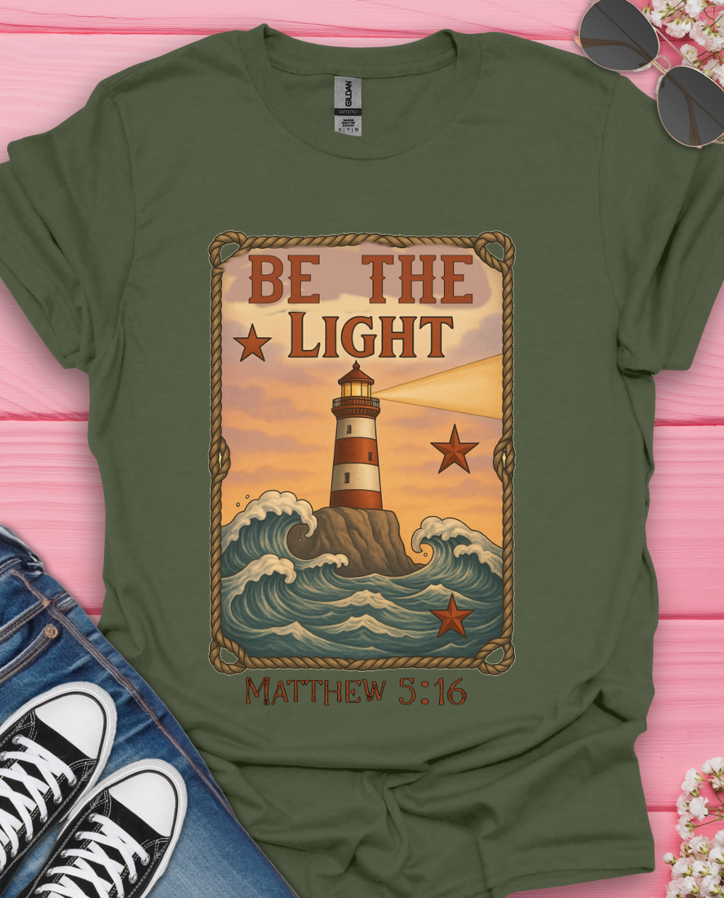 Be The Light Matthew 5:16 T-Shirt