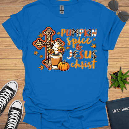 Pumpkin Spice and Jesus T-Shirt - Christian Clothes