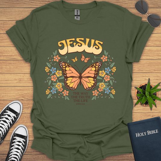 Jesus The Way The Truth The Way T-Shirt - Christian Clothes