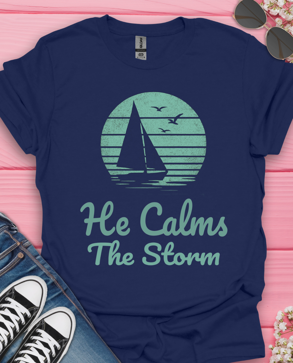 He calms the storm   T-Shirt
