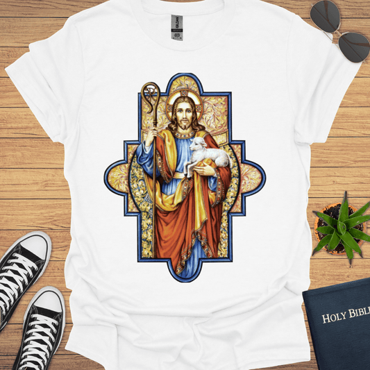 Jesus Good Shepherd Eastern Design T-Shirt - Christian Clothes