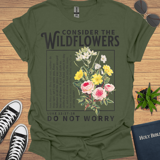 Consider The Wildflower T-Shirt - Christian Clothes