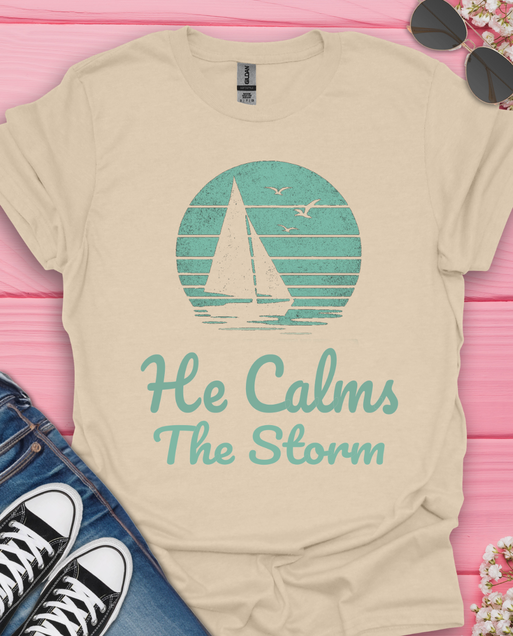 He calms the storm   T-Shirt