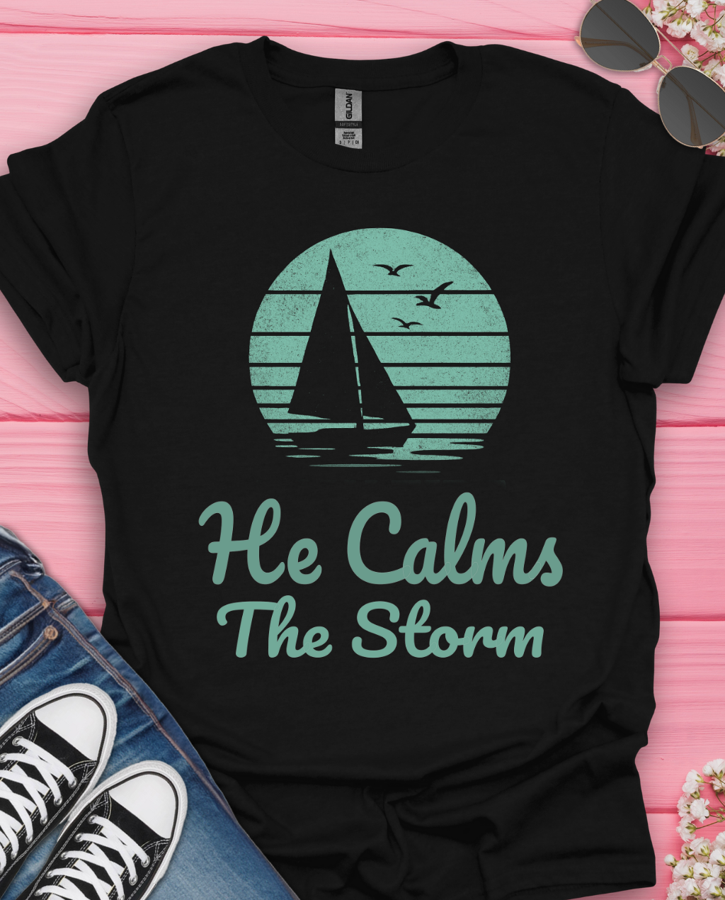 He calms the storm   T-Shirt