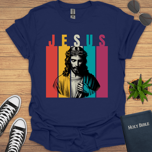 Jesus Retro Design T-Shirt - Christian Clothes