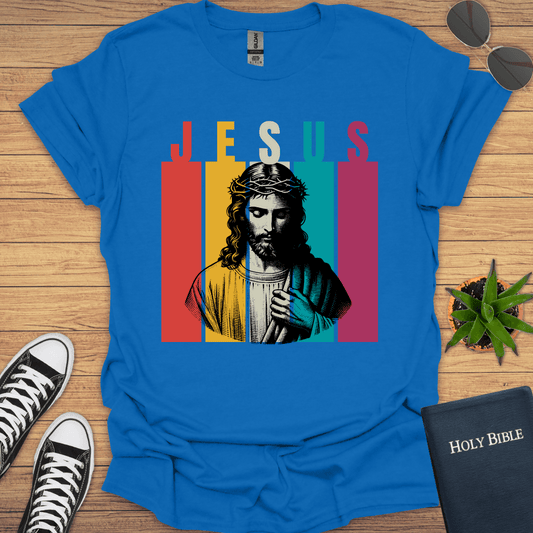 Jesus Retro Design T-Shirt - Christian Clothes