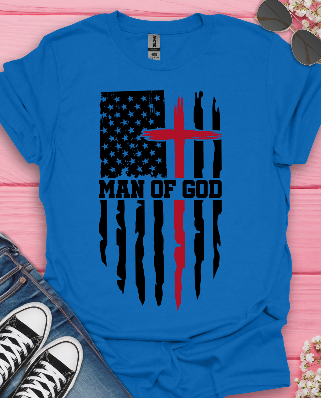 Man of God Flag T-Shirt