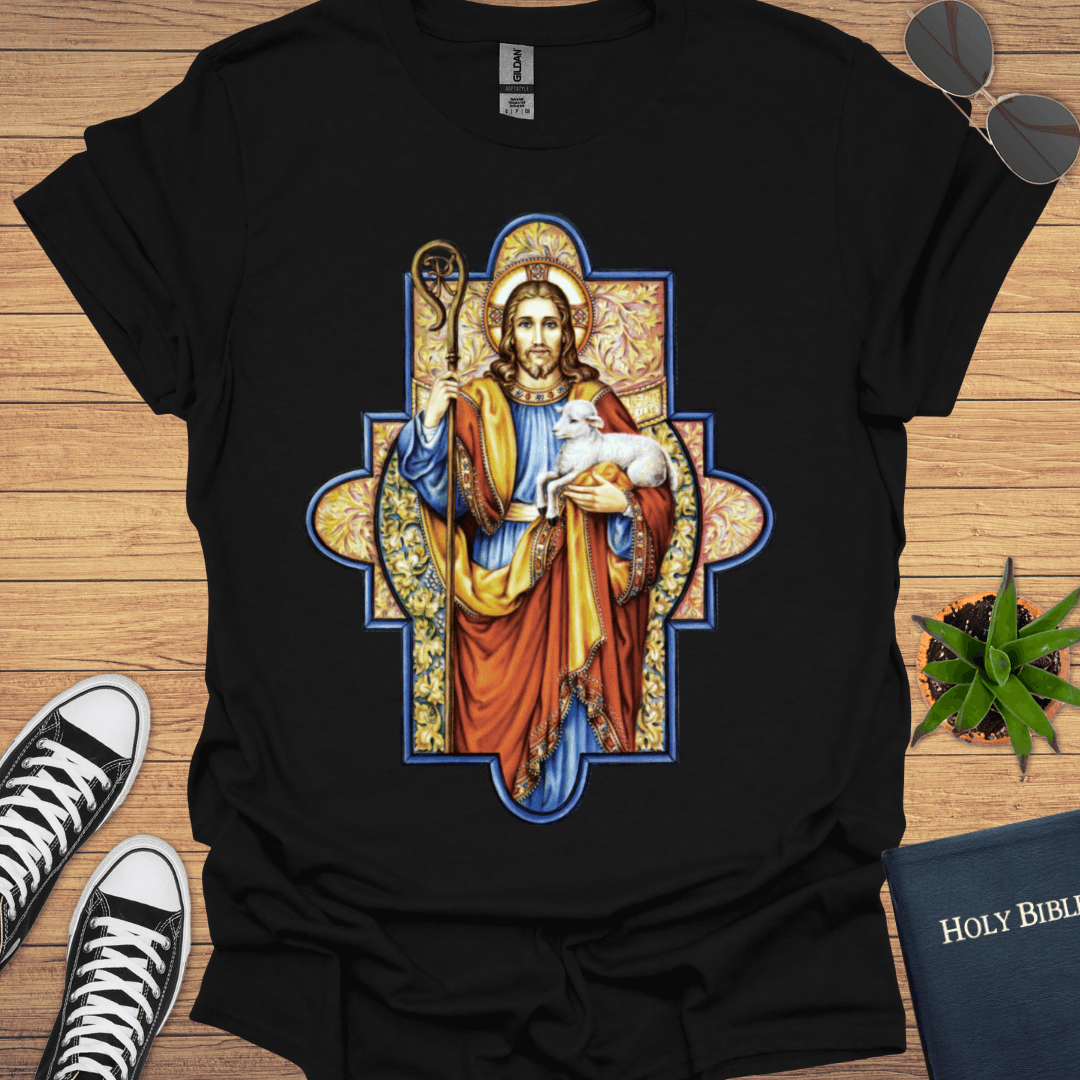 Jesus Good Shepherd Eastern Design T-Shirt - Christian Clothes