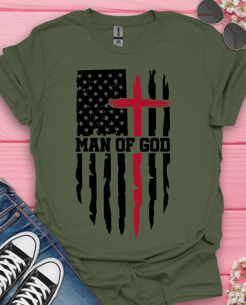 Man of God Flag T-Shirt