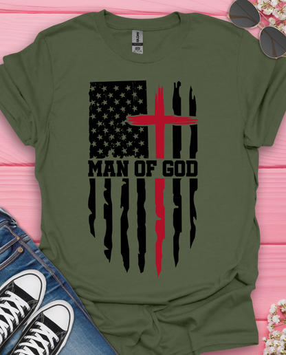 Man of God Flag T-Shirt