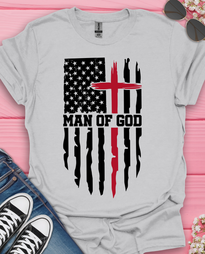 Man of God Flag T-Shirt