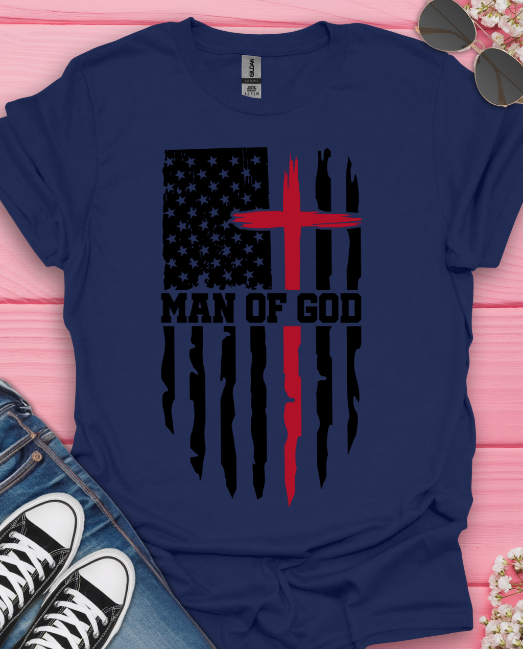 Man of God Flag T-Shirt