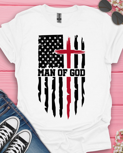 Man of God Flag T-Shirt