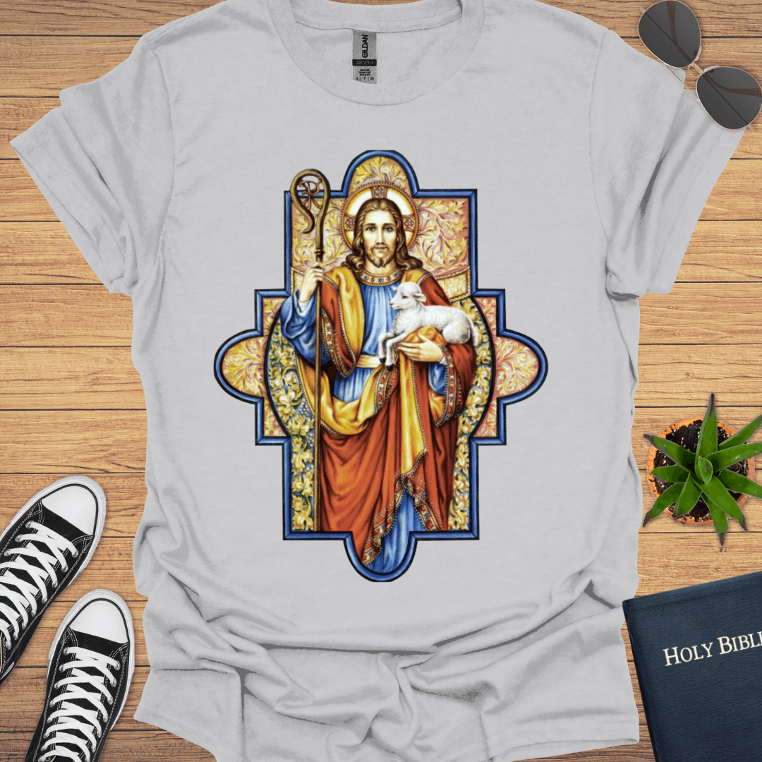 Jesus Good Shepherd Eastern Design T-Shirt - Christian Clothes