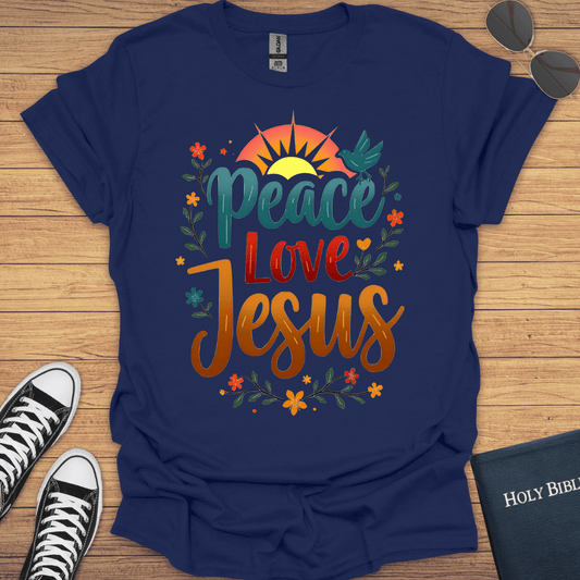 Peace Love Jesus T-Shirt - Christian Clothes