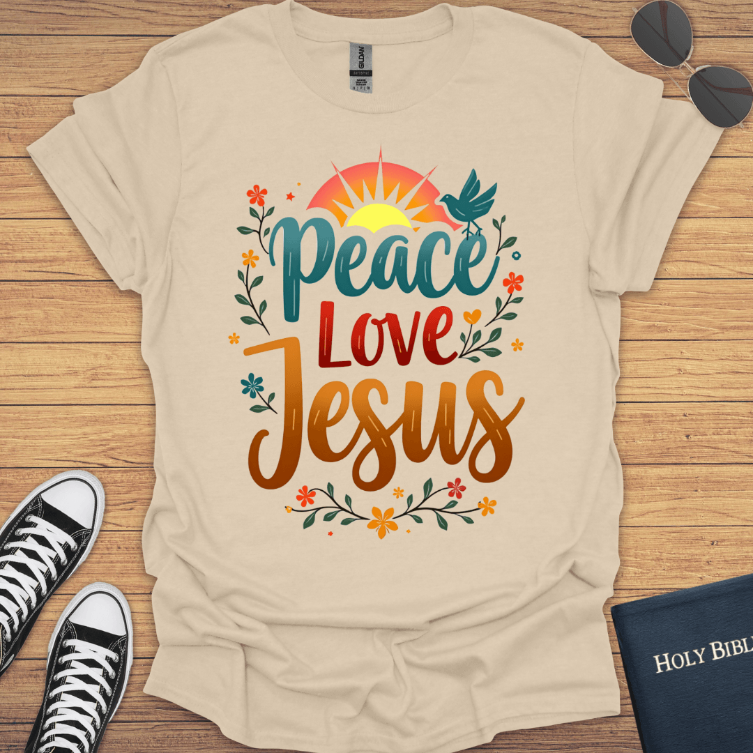 Peace Love Jesus T-Shirt - Christian Clothes