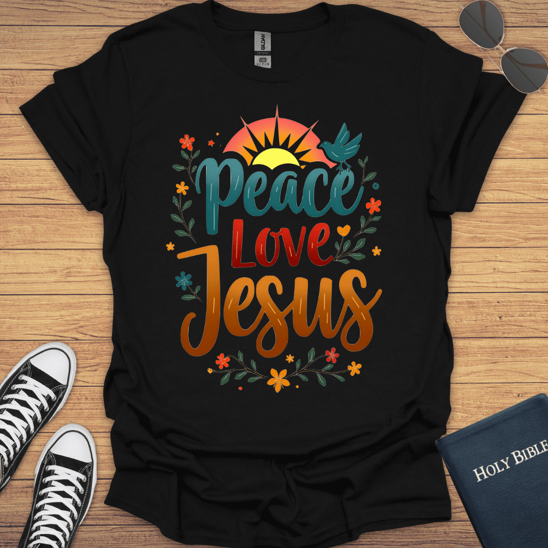 Peace Love Jesus T-Shirt - Christian Clothes