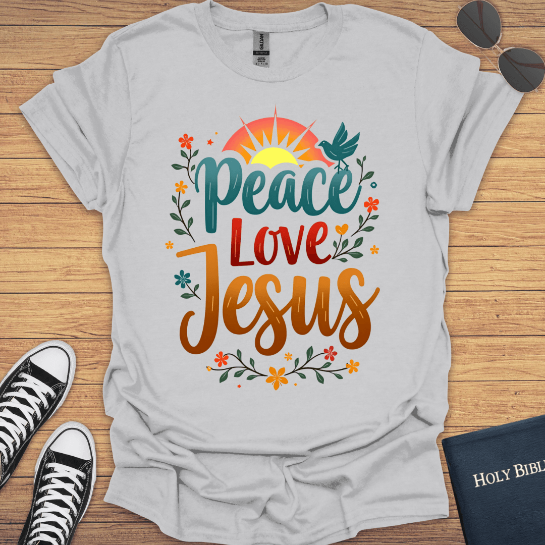 Peace Love Jesus T-Shirt - Christian Clothes