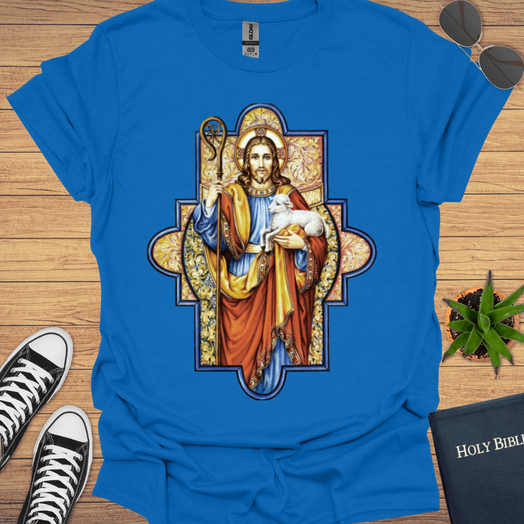 Jesus Good Shepherd Eastern Design T-Shirt - Christian Clothes