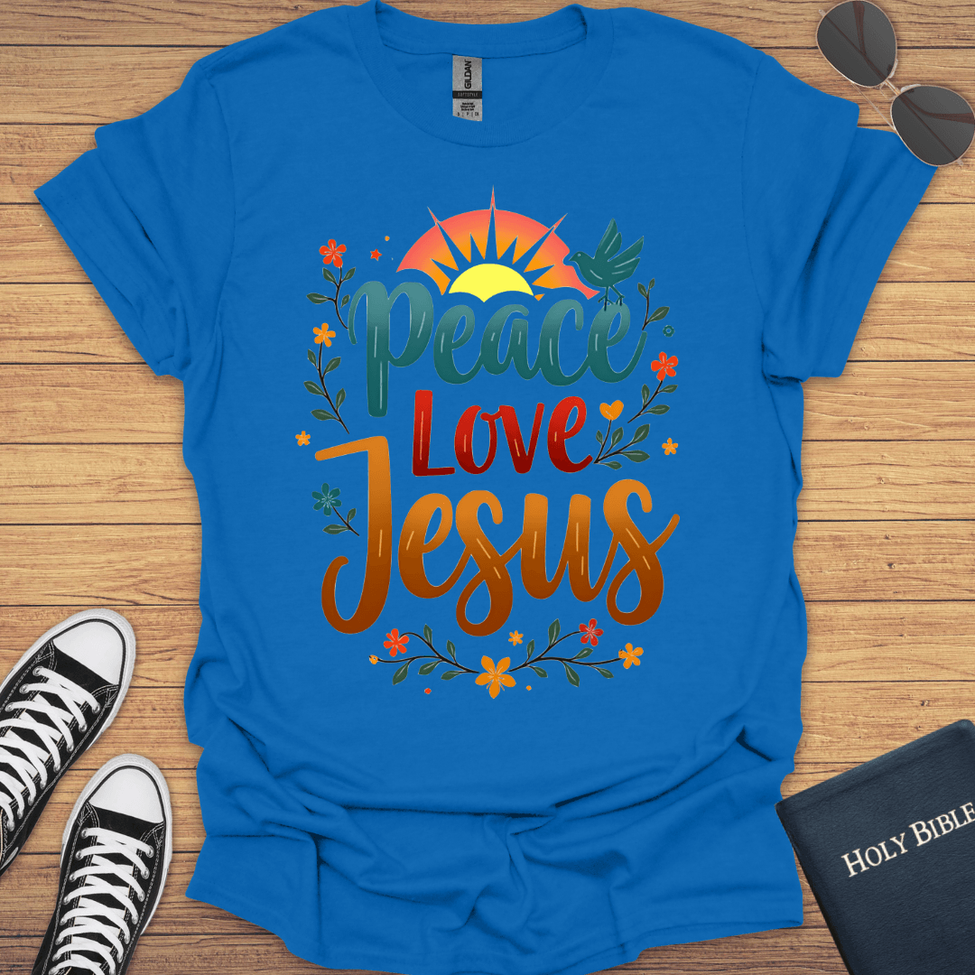 Peace Love Jesus T-Shirt - Christian Clothes