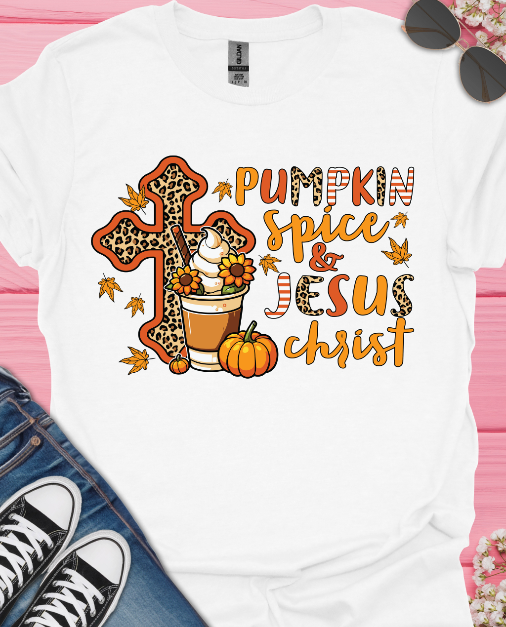 Pumpkin Spice and Jesus  T-Shirt