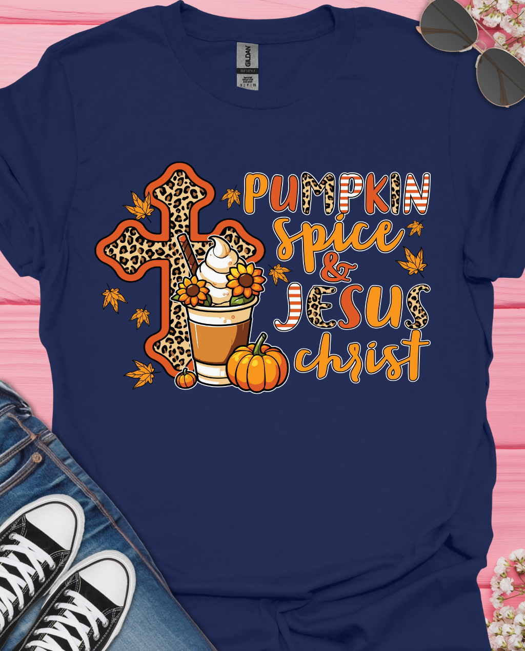 Pumpkin Spice and Jesus  T-Shirt