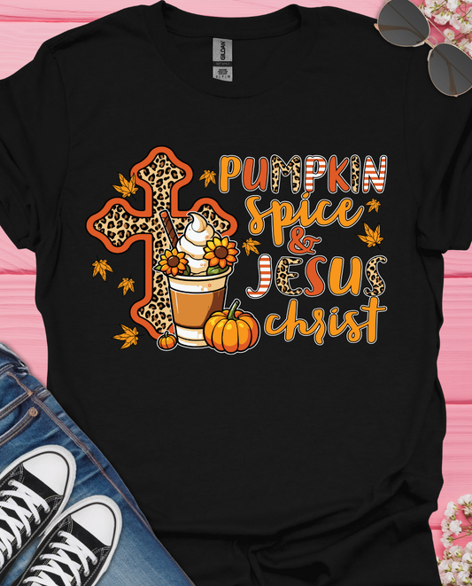 Pumpkin Spice and Jesus  T-Shirt