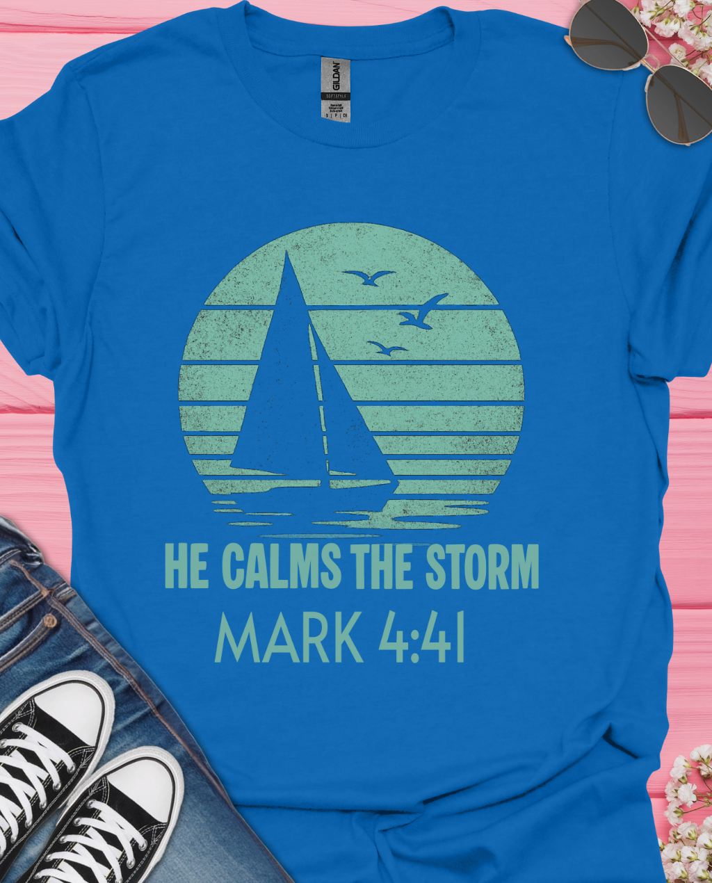 He calms the storm   T-Shirt