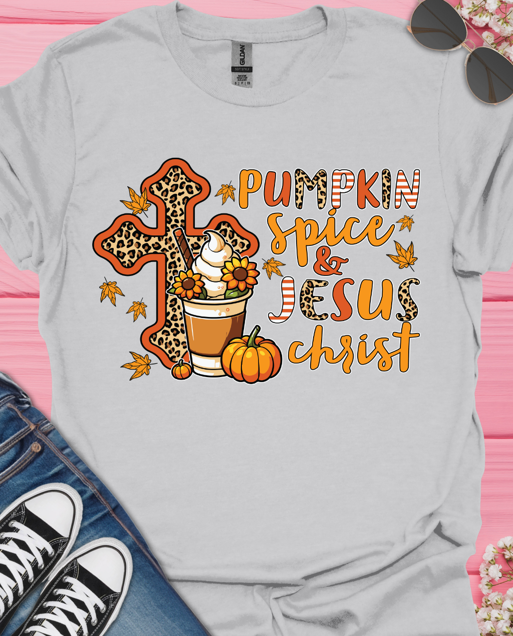 Pumpkin Spice and Jesus  T-Shirt