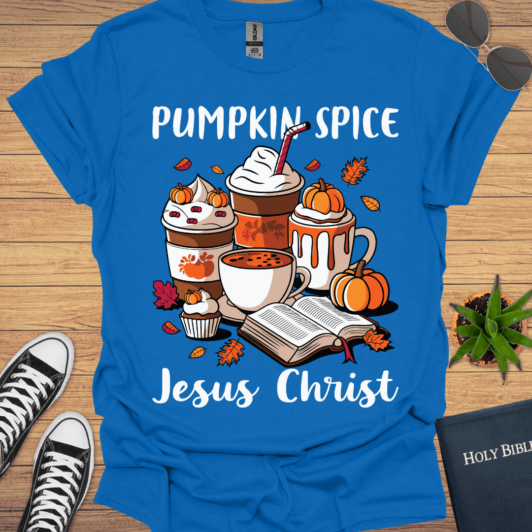 Pumpkin Spice and Jesus T-Shirt - Christian Clothes