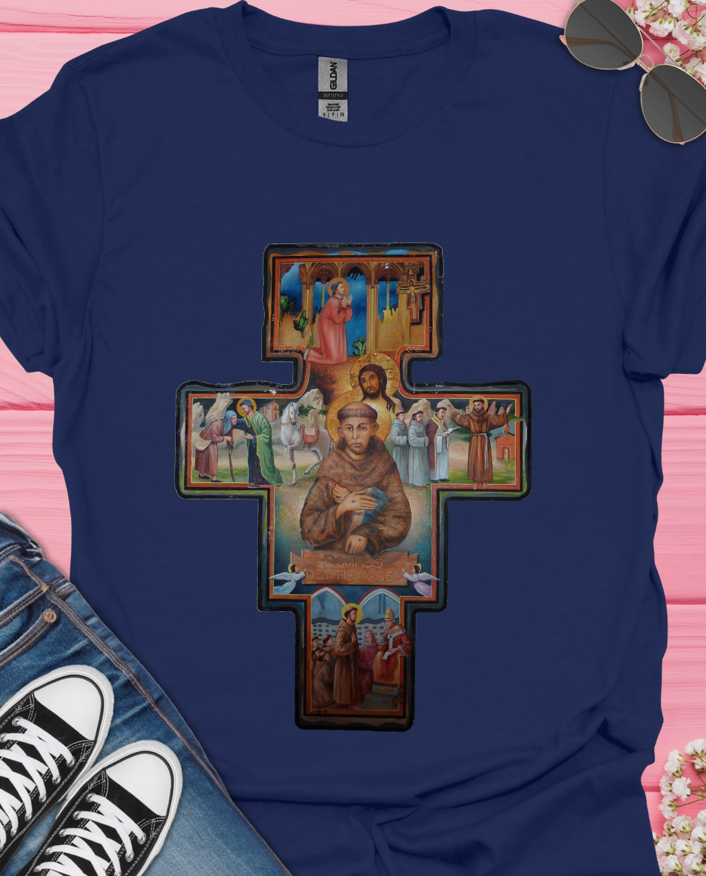 Fransiscan Cross   T-Shirt
