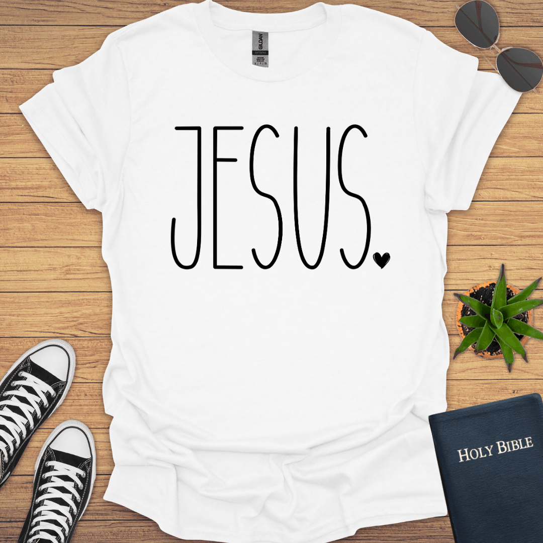 Jesus Minimalist Design T-Shirt - Christian Clothes