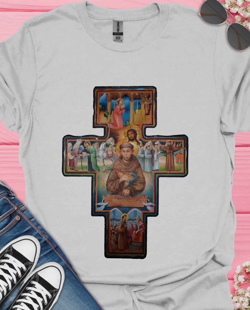 Fransiscan Cross   T-Shirt