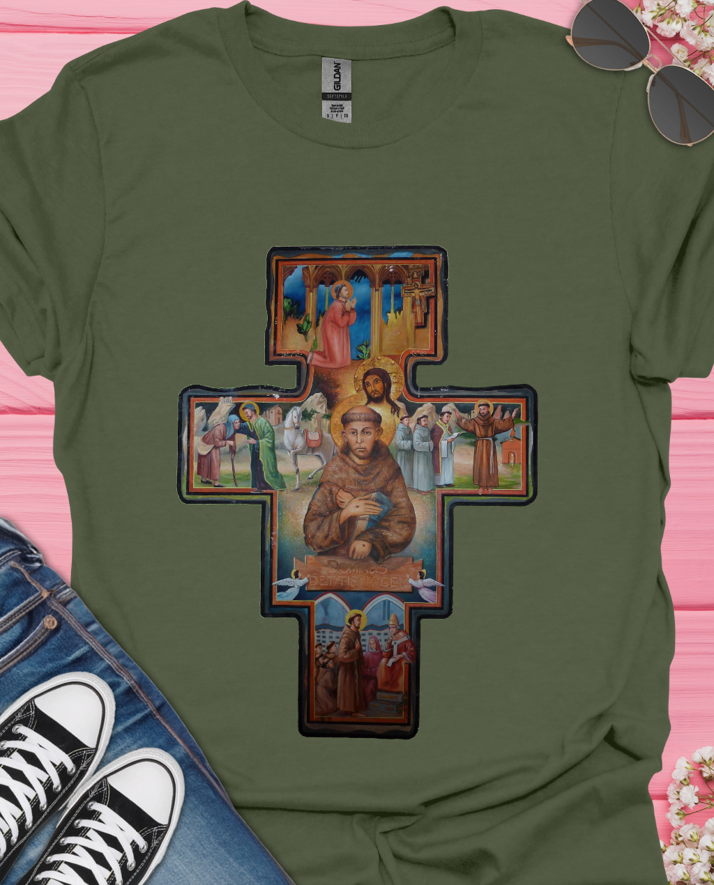 Fransiscan Cross   T-Shirt