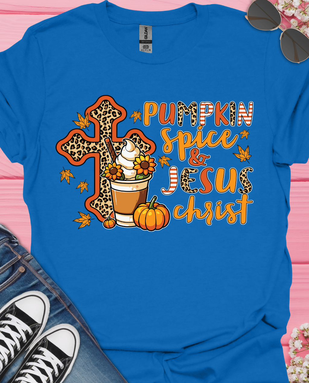 Pumpkin Spice and Jesus  T-Shirt