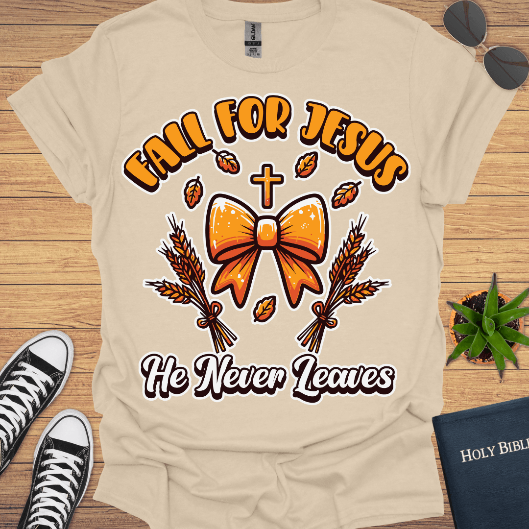 Fall For Jesus T-Shirt - Christian Clothes